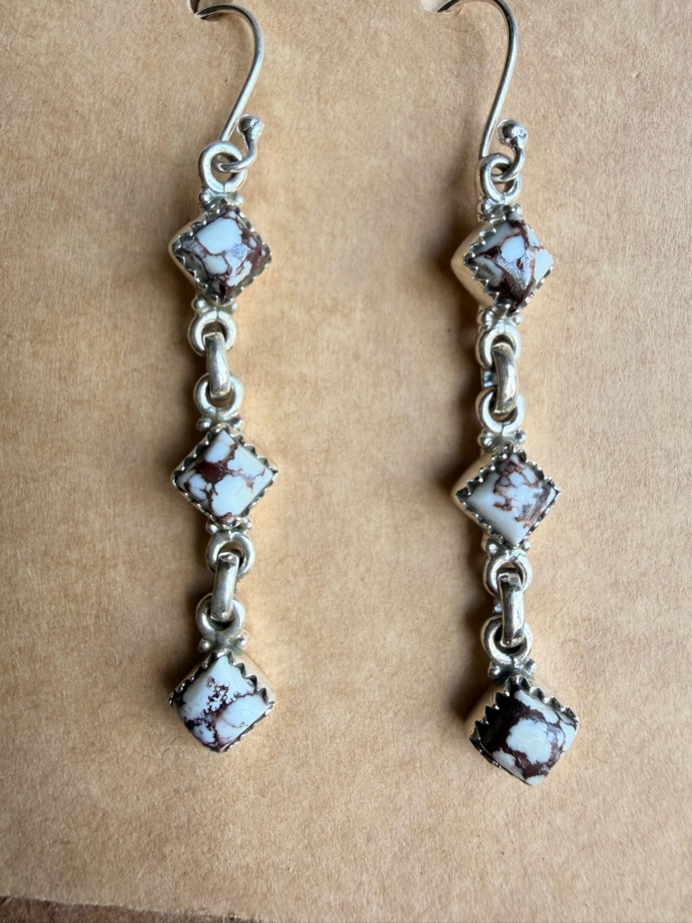 Wild Horse Dangle Earrings stamped 925